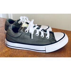 Youth Converse All Star Street Ox Slip-On Sneakers, Army Green, Size 13